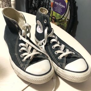 Black high-top Converse
